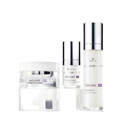 ALLSKIN MED Moisture Firm Plan 3-step skincare system with firming serum, eye cream,  replenishing moisturiser for mature, dry or menopausal skin