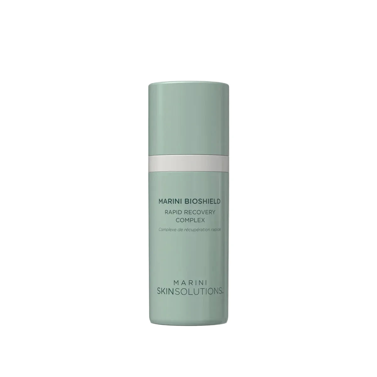 Marini BioShield Rapid Recovery Complex skincare product bottle for post-laser treatment recovery, soothing redness and repairing the skin barrier