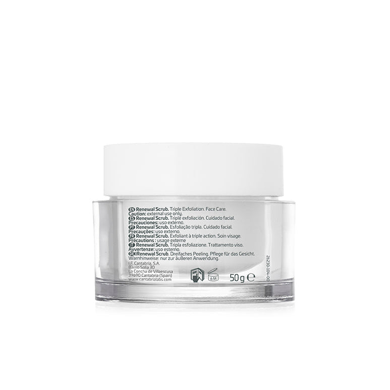 ALLSKIN MED Renewal Scrub for exfoliating, removing buildup, and revealing smoother, brighter skin