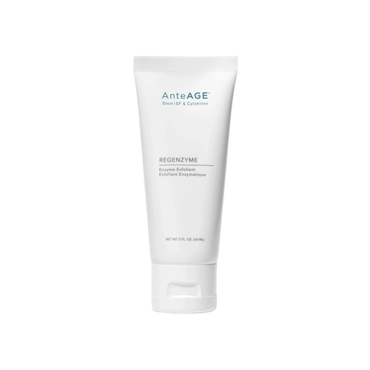 AnteAGE MD Regenzyme gentle enzymatic exfoliant with papaya, lactic acid, and antioxidants to smooth, brighten, and prep skin for active treatments