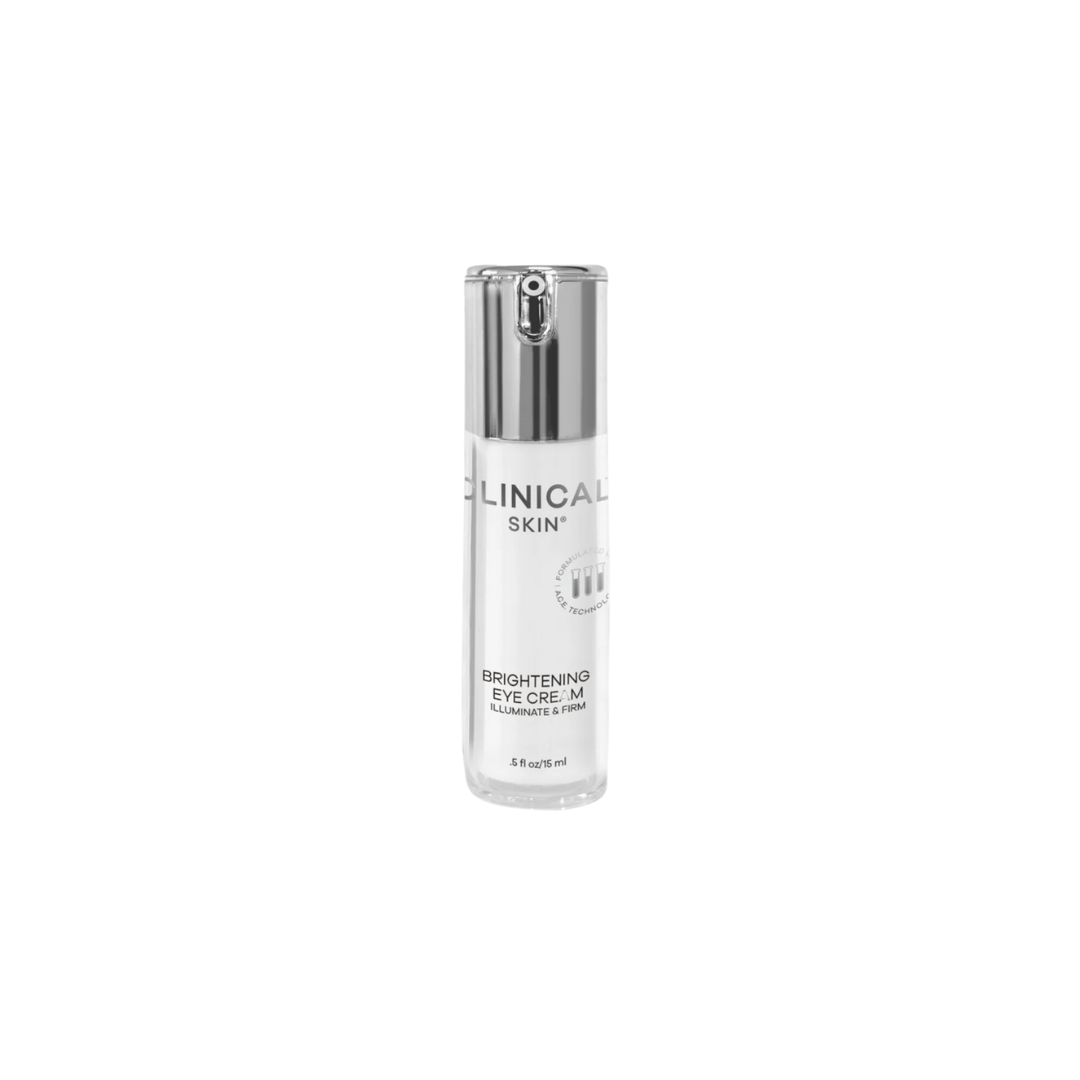 Clinical Skin Brightening Eye Cream for reducing dark circles, puffiness, and fine lines while brightening and rejuvenating eyes