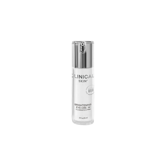 Clinical Skin Brightening Eye Cream for reducing dark circles, puffiness, and fine lines while brightening and rejuvenating eyes