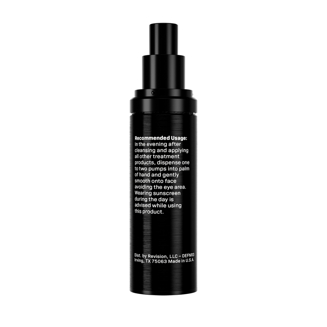 Revision Skincare D·E·J Night Face Cream, a rich nighttime moisturizer that hydrates, firms, and rejuvenates the skin overnight.