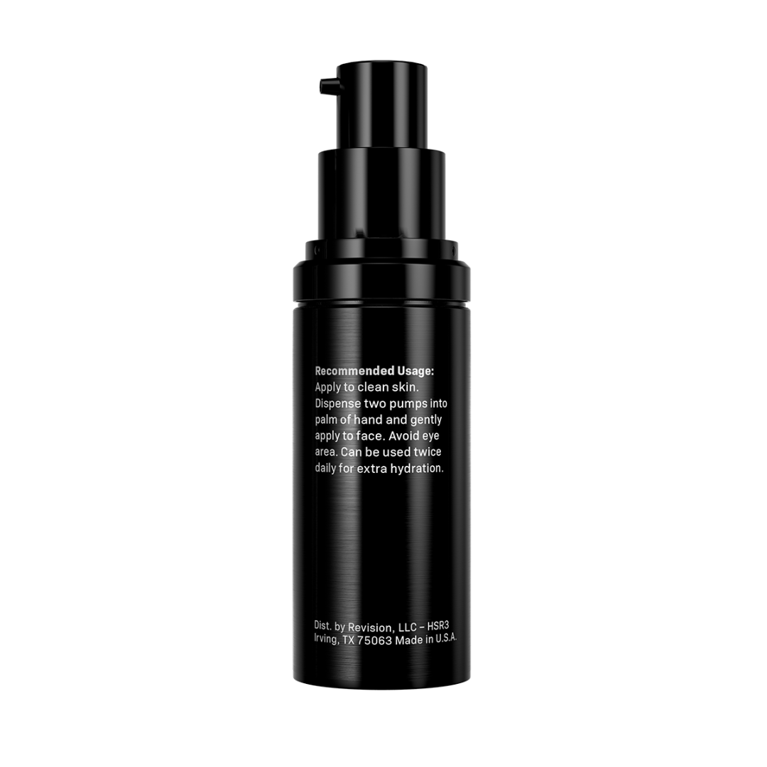 Revision Skincare Hydrating Serum, a lightweight, oil-free formula that deeply hydrates and smooths the skin.