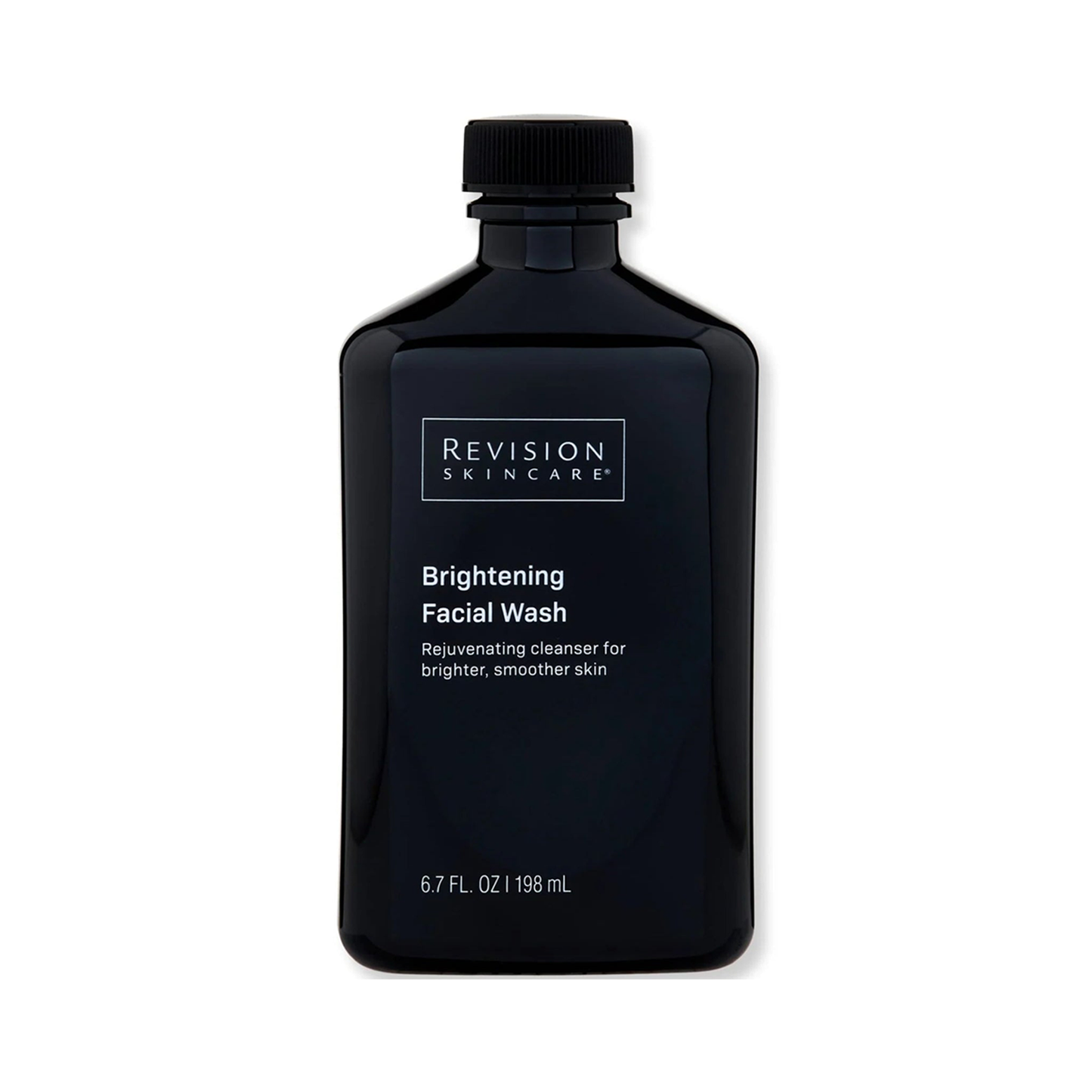Revision Skincare Brightening Facial Wash bottle – exfoliating cleanser with glycolic and salicylic acids to refresh and brighten skin.